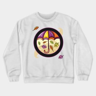 Autumn Umbrella Crewneck Sweatshirt